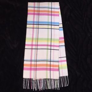 Cashmere plaid scarf 53” long 💥 10.75” wide